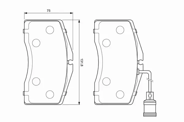 BOSCH Klocki przód AUDI A8 D2 QUATTRO 2.8-6.0 