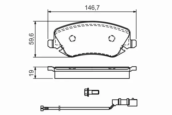 BOSCH KLOCKI HAMULCOWE PRZÓD 0 986 424 679 