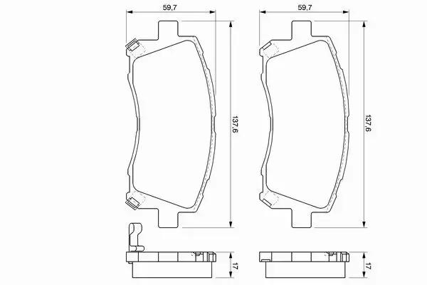 BOSCH KLOCKI HAMULCOWE PRZÓD 0 986 424 700 