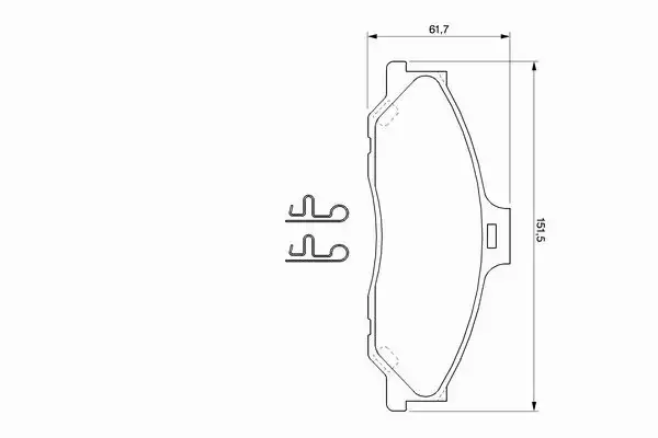 BOSCH KLOCKI HAMULCOWE PRZÓD 0 986 424 720 