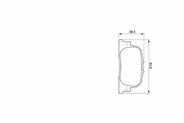 BOSCH KLOCKI HAMULCOWE TYŁ 0 986 424 730 