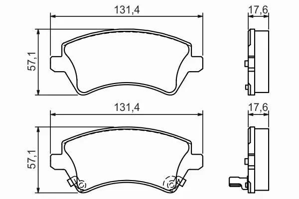 BOSCH KLOCKI HAM TOYOTA COROLLA E11 E12 VERSO PRZÓ 