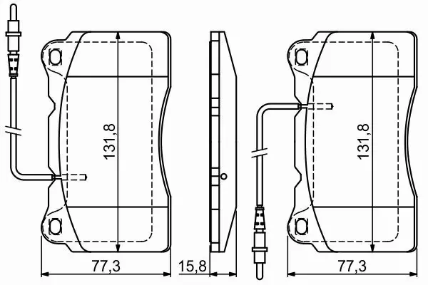 BOSCH TARCZE+KLOCKI PRZÓD+TYŁ CITROEN C8 310MM 