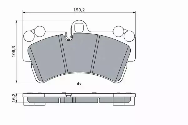 BOSCH TARCZE+KLOCKI PRZÓD AUDI Q7 4L 350MM 