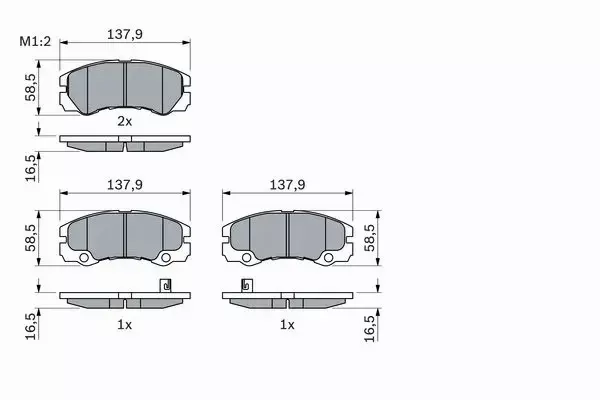 BOSCH KLOCKI HAMULCOWE PRZÓD 0 986 424 760 