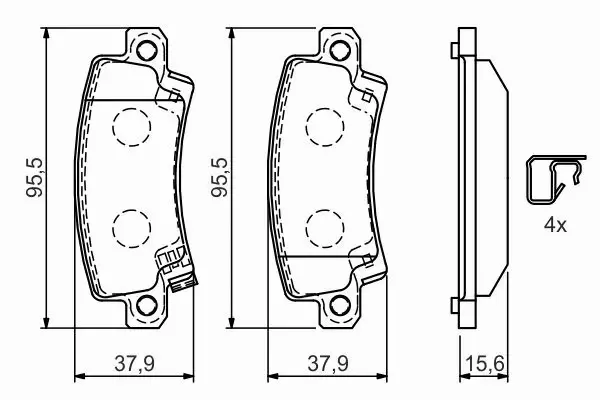 BOSCH TARCZE + KLOCKI TOYOTA COROLLA E12 TYŁ 