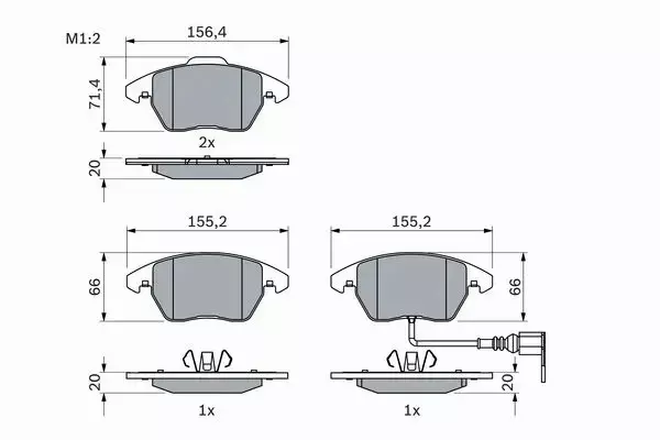 BOSCH TARCZE+KLOCKI PRZÓD+TYŁ VW PASSAT B6 B7 CC 