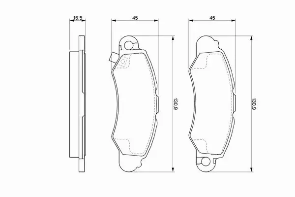 BOSCH KLOCKI HAMULCOWE PRZÓD 0 986 424 804 