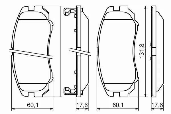 BOSCH KLOCKI HAMULCOWE PRZÓD 0 986 424 815 