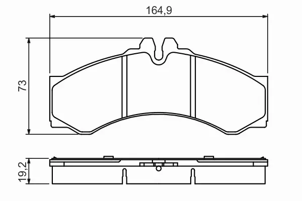 KLOCKI HAMULCOWE BOSCH MERCEDES BENZ SPRINTER VW L 