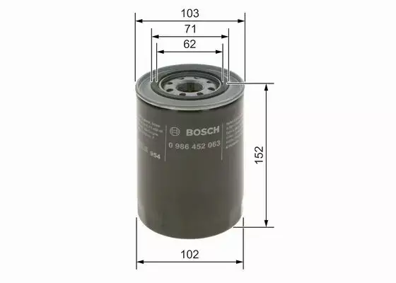 BOSCH FILTR OLEJU 0 986 452 063 