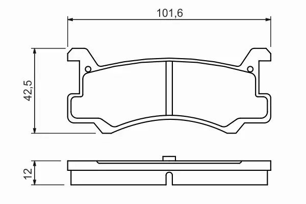 BOSCH KLOCKI HAMULCOWE TYŁ 0 986 460 080 