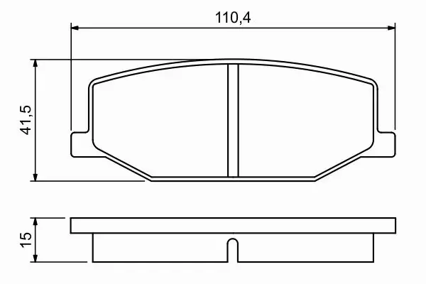 BOSCH KLOCKI HAMULCOWE PRZÓD 0 986 460 935 