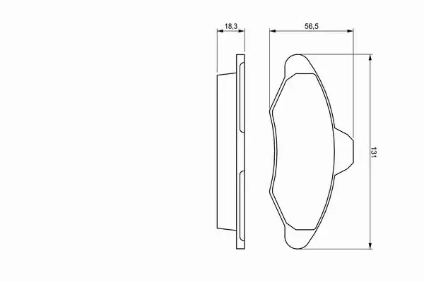 BOSCH KLOCKI HAMULCOWE PRZÓD 0 986 460 949 