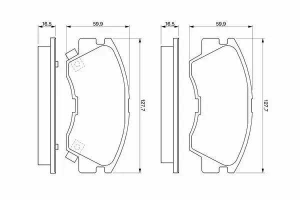 BOSCH KLOCKI HAMULCOWE PRZÓD 0 986 460 978 