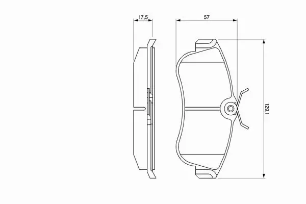 BOSCH Klocki przód NISSAN ALMERA II N16 PRIMERA 