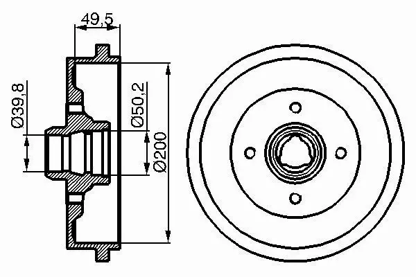 BOSCH BĘBEN HAMULCOWY 0 986 477 041 