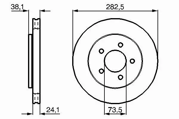 BOSCH TARCZE HAMULCOWE PRZÓD 0 986 478 109 