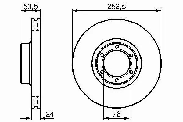 BOSCH TARCZE HAMULCOWE PRZÓD 0 986 478 113 