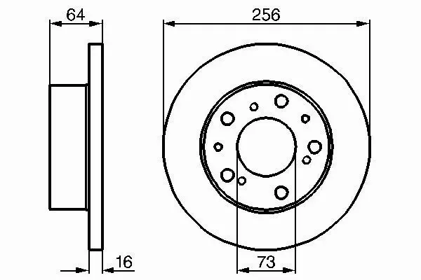 BOSCH TARCZE HAMULCOWE PRZÓD 0 986 478 200 