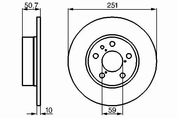 BOSCH TARCZE+KLOCKI PRZÓD+TYŁ ALFA ROMEO 147 