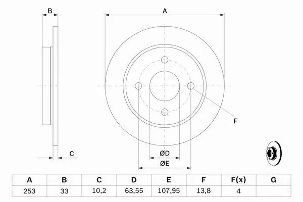 BOSCH TARCZE+KLOCKI P+T FORD FIESTA VI 278MM 