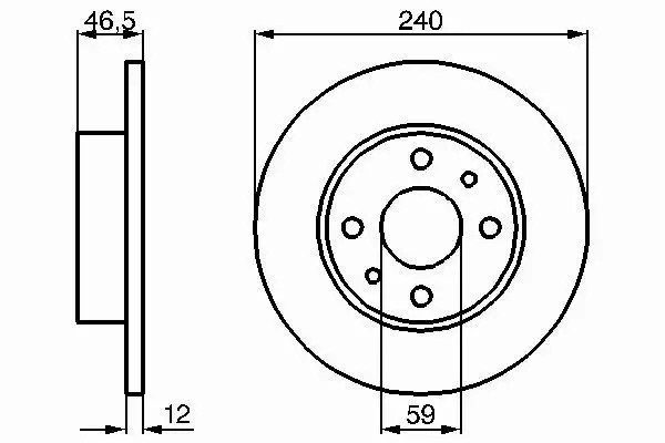 BOSCH TARCZE HAMULCOWE PRZÓD 0 986 478 353 