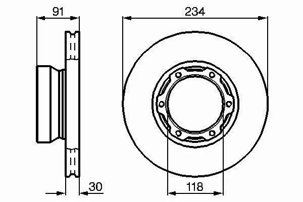 BOSCH TARCZE HAMULCOWE PRZÓD 0 986 478 407 