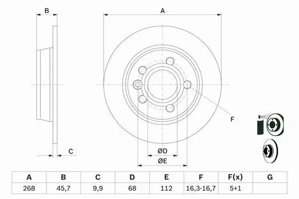 BOSCH TARCZE+KLOCKI PRZÓD+TYŁ GALAXY SHARAN ALHAMBRA 300+268MM 