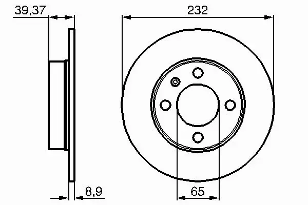 BOSCH TARCZE HAMULCOWE TYŁ 0 986 479 C67 