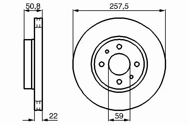 BOSCH TARCZE HAMULCOWE PRZÓD 0 986 478 512 