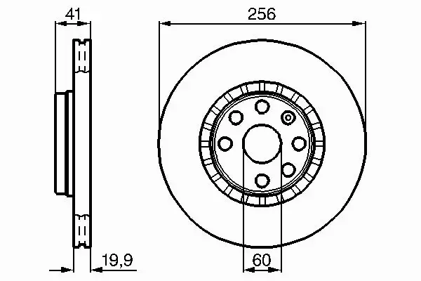 BOSCH TARCZE HAMULCOWE PRZÓD 0 986 478 535 