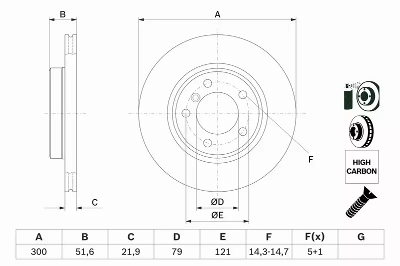 BOSCH TARCZE + KLOCKI BMW 3 E46 300mm PRZÓD  