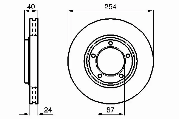 BOSCH TARCZE HAMULCOWE PRZÓD 0 986 478 663 