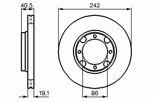 BOSCH TARCZE HAMULCOWE PRZÓD 0 986 478 674 