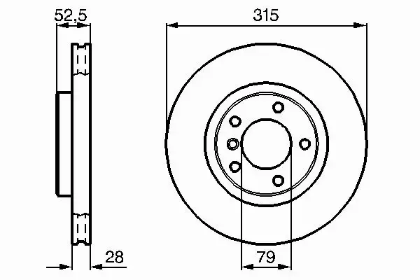 BOSCH TARCZE HAMULCOWE PRZÓD 0 986 478 748 