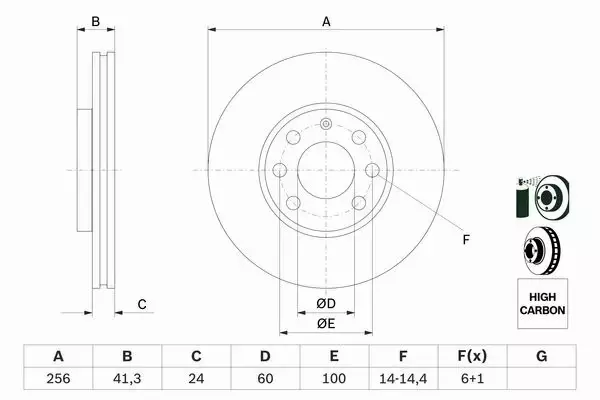 TARCZE 256 MM  KLOCKI BOSCH OPEL ASTRA II ASTRA G 