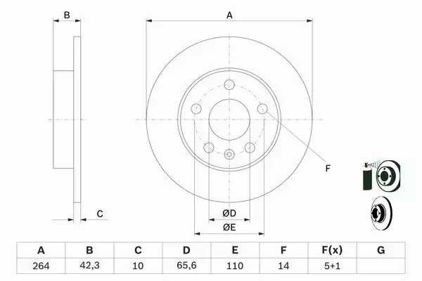 BOSCH TARCZE+KLOCKI PRZÓD+TYŁ OPEL MERIVA B 308MM 