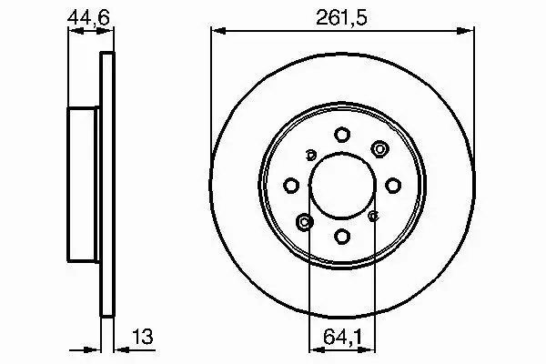 BOSCH TARCZE HAMULCOWE PRZÓD 0 986 478 889 