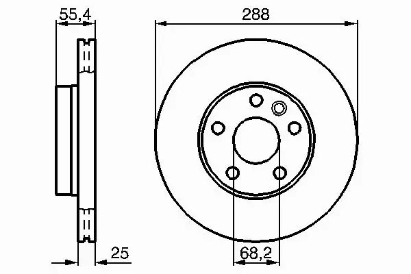 BOSCH TARCZE HAMULCOWE PRZÓD 0 986 478 893 