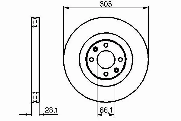 BOSCH TARCZE HAMULCOWE PRZÓD 0 986 479 024 