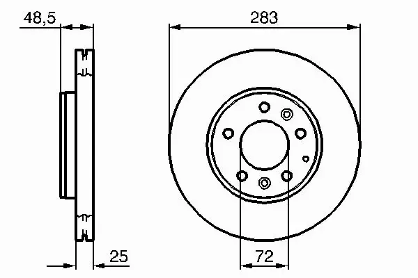 BOSCH TARCZE + KLOCKI PRZÓD MAZDA 6 GG GY 