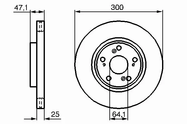 BOSCH TARCZE HAMULCOWE PRZÓD 0 986 479 227 