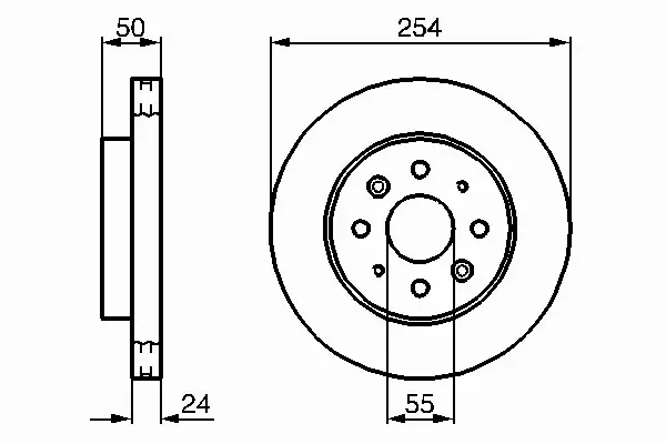 BOSCH TARCZE HAMULCOWE PRZÓD 0 986 479 231 