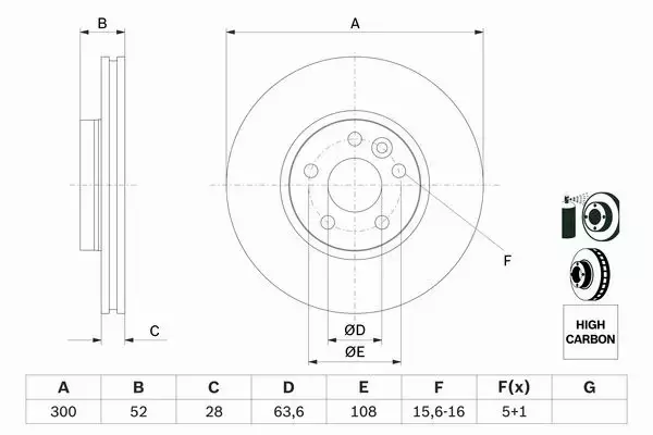 BOSCH TARCZE+KLOCKI P+T FORD GALAXY II S-MAX 300MM 