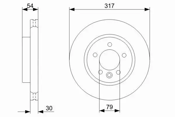 BOSCH TARCZE HAMULCOWE PRZÓD 0 986 479 287 