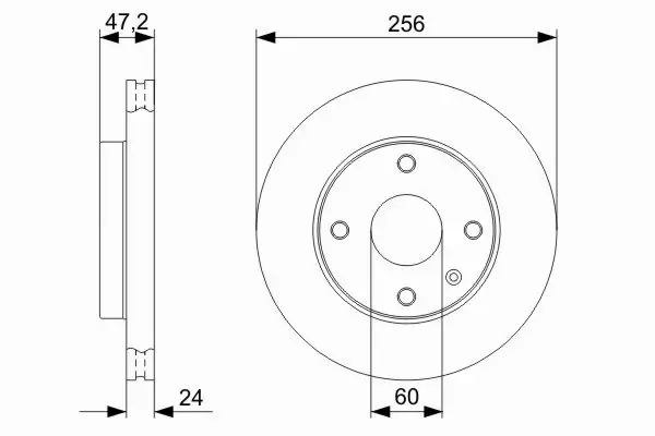 BOSCH TARCZE HAMULCOWE PRZÓD 0 986 479 C01 