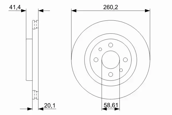 BOSCH TARCZE HAMULCOWE PRZÓD 0 986 479 346 