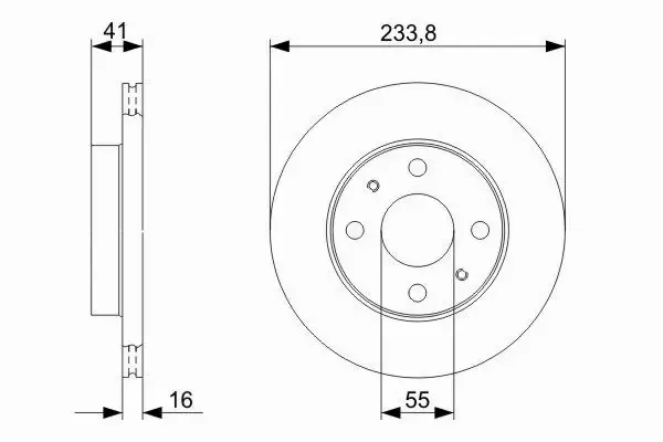 BOSCH TARCZE HAMULCOWE PRZÓD 0 986 479 352 