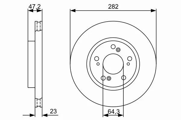 BOSCH TARCZE HAMULCOWE PRZÓD 0 986 479 365 